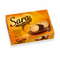 Sara Classic čajno pecivo s kakaovim preljevom