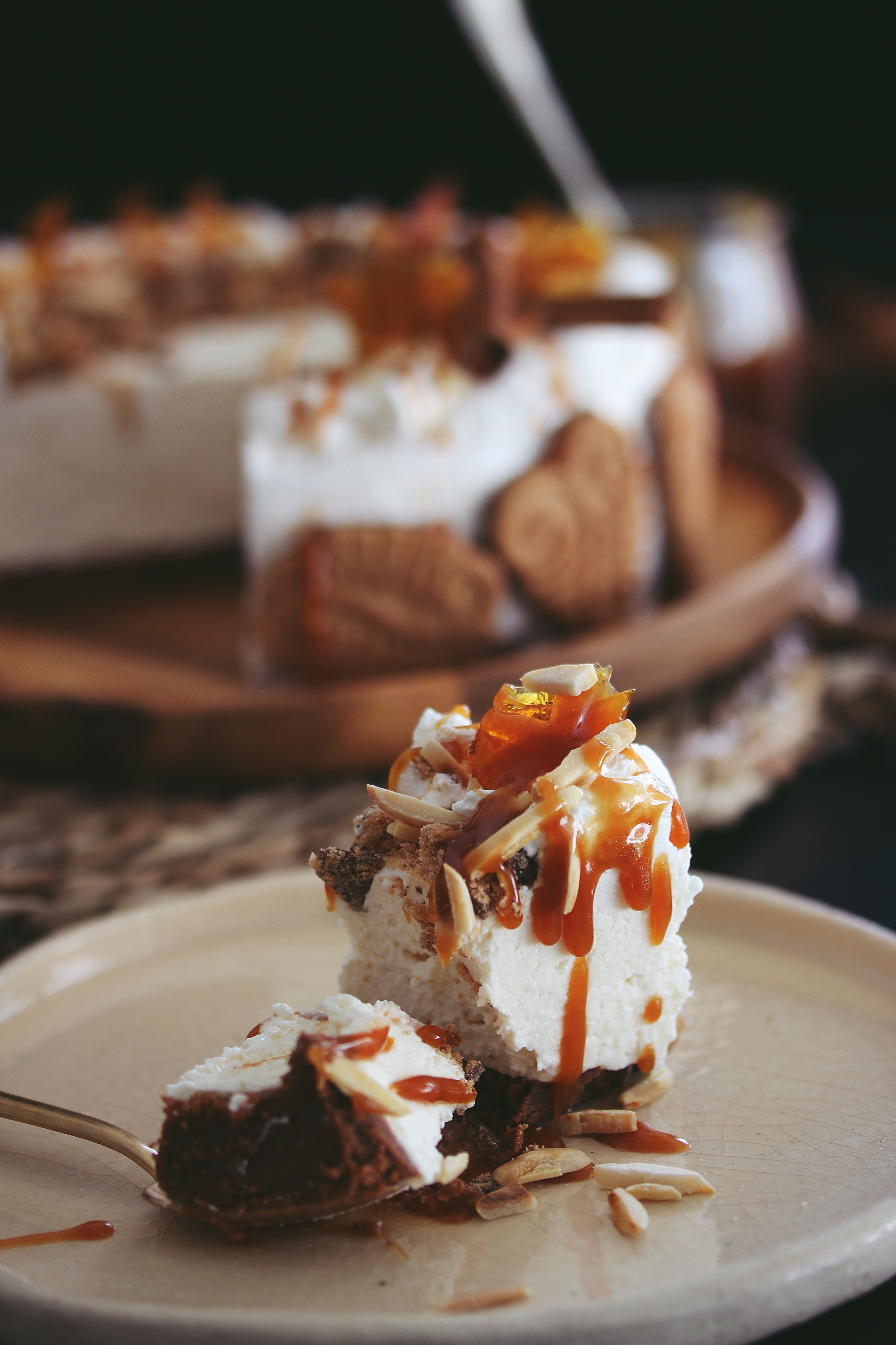 Karamel cheesecake